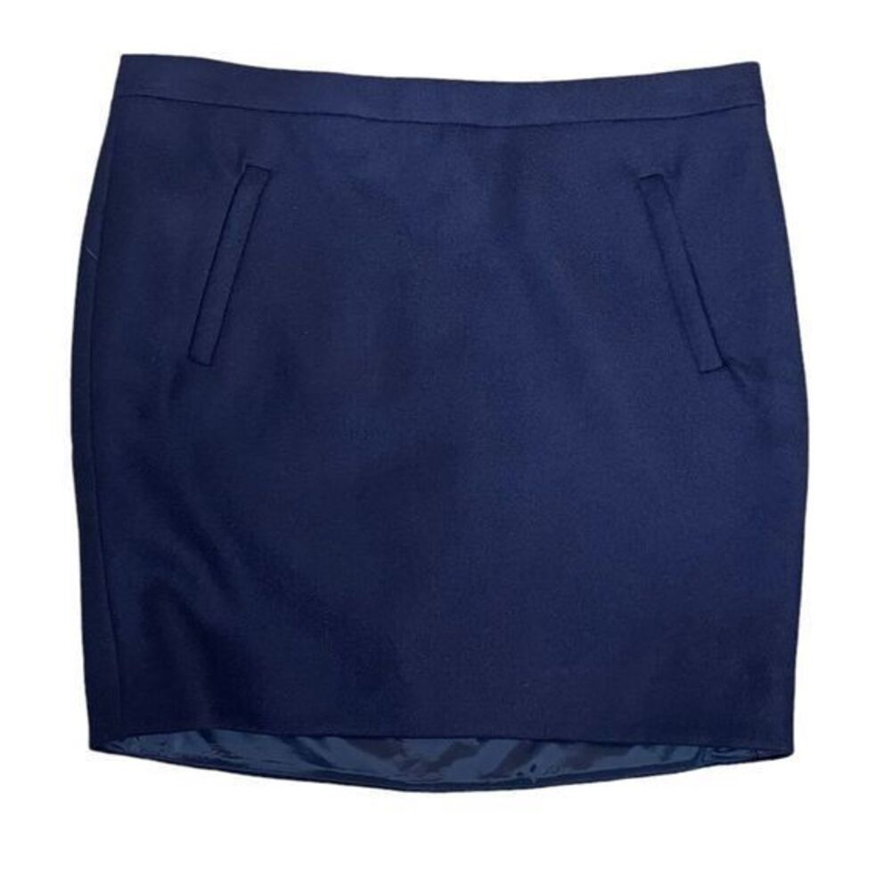 J. Crew | Navy Wool Mini Skirt, womens size 10